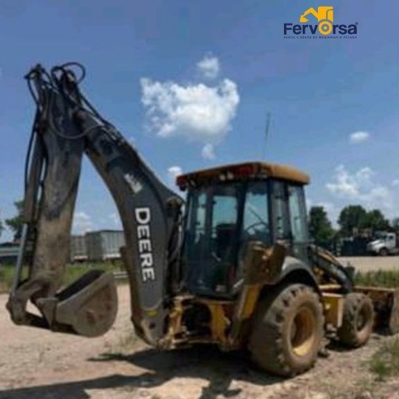 Retroexcavadora John Deere 410K 2014 4x4 con Cabina y Extensión en Venta 